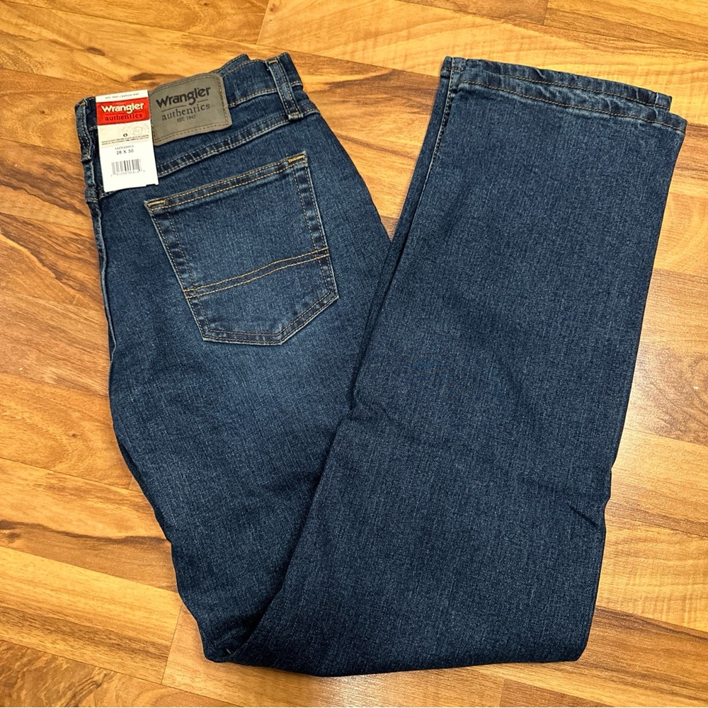 Wrangler Authentics Men's ZM1AJ Relaxed Fit Flex Jeans 28 X‎ 30